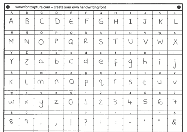 free handwriting font maker