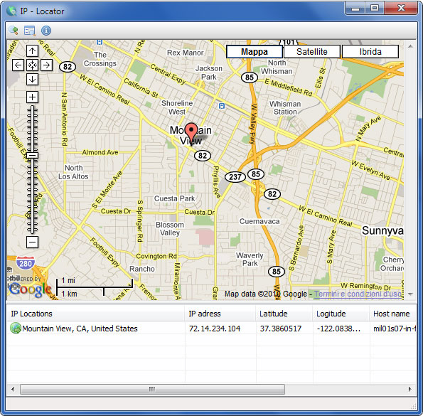 google maps ip address