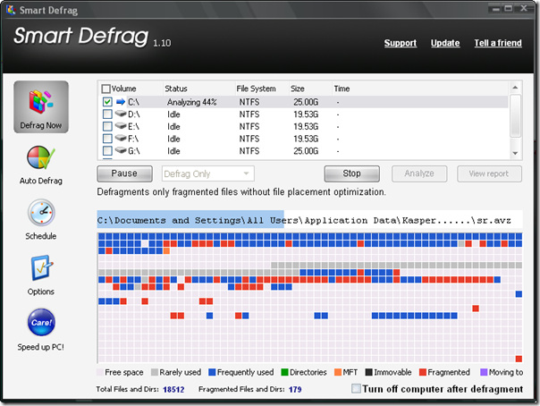 freeware defragmentation software