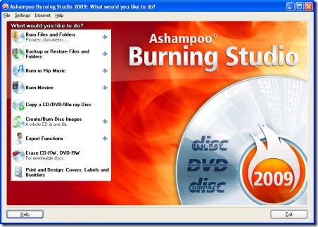 how to use ashampoo burning studio 2018