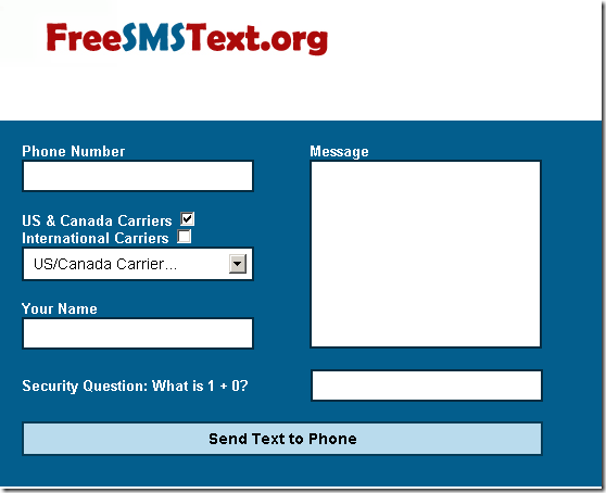 send sms free online uk