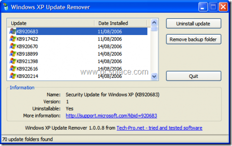 Windows Update remover