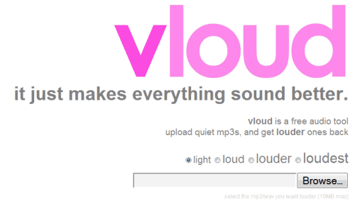 vloud - increase volume levels of songs