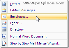 Mail Merge Options
