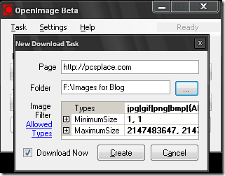 open Image- batch download multiple images