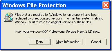 C защита файла. Windows file Protection. Защита файлов. File Protection защита файлов. Windows XP Error.