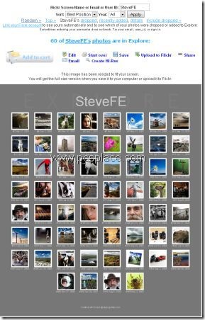 scout - check rankings of photos in Flickr Explorer