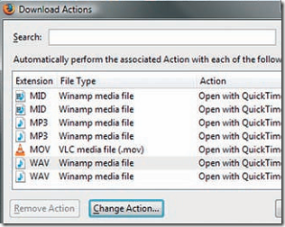 how to change default program to media player