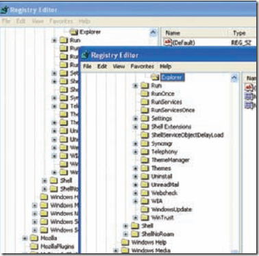 multiple instances of registry editor