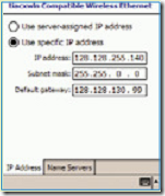 enter the ip address in pda