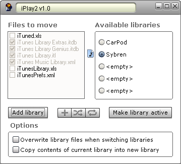 iPlay 2 - manage iTunes libraries