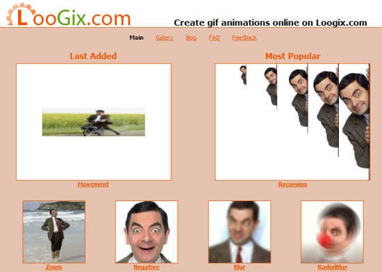 loogix - Create GIF Animated Avatars Online from Your Photos