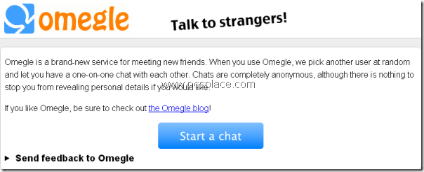 omegle - talk with strangers