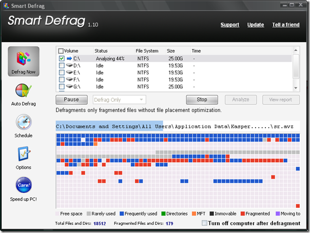 smart defrag - The best free disk defragment utility