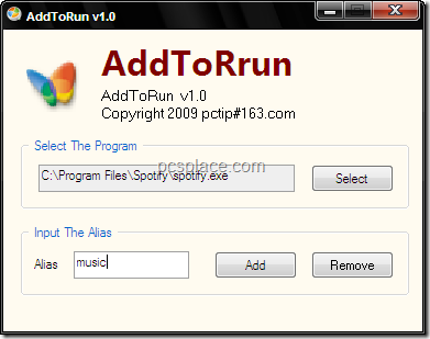 add to run - create own run command shortcuts