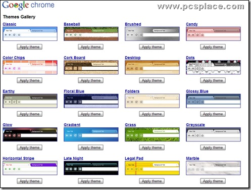 Google Chrome Themes