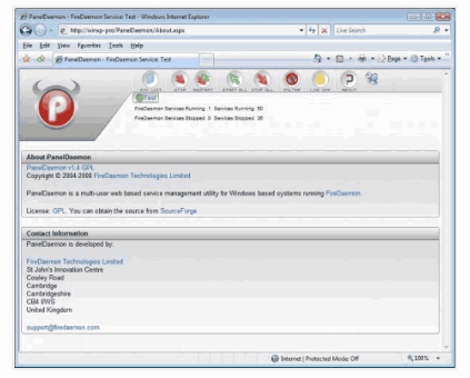 PanelDaemon – Manage, Start, Stop Windows Services With A Web Browser or Mobile Device 