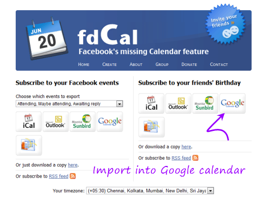 Import Facebook Birthdays And Events To Google Calander And Outlook 