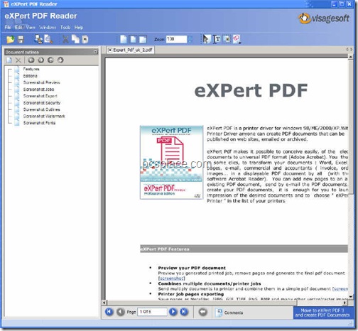 eXpert pdf reader- free pdf reader and alternative to adobe acrobat reader