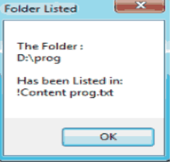 Content Lister – Create A List Of Folder Contents In A Text File
