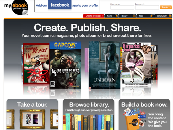 my ebook - create, publish and share content online